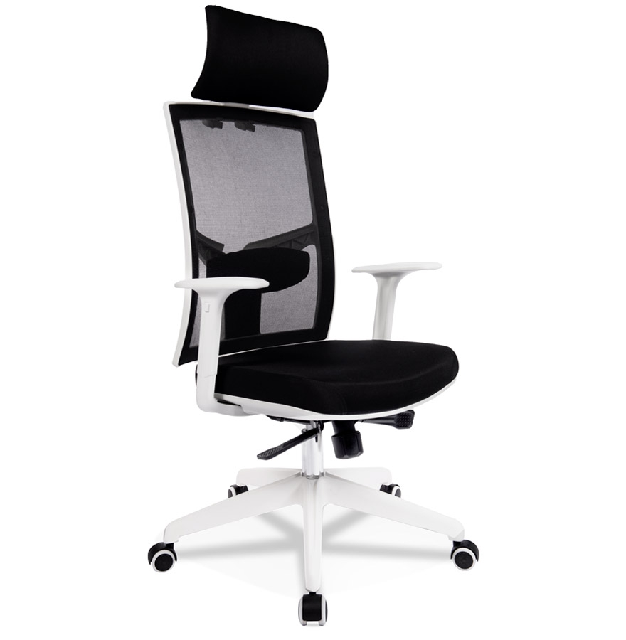 Alterego office chair MATILDA frame colour white seat black