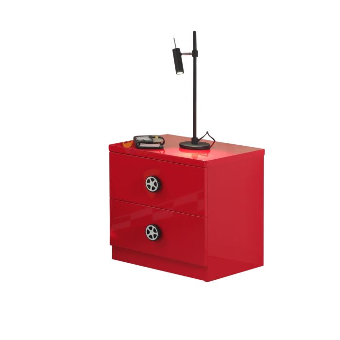 Monza nightstand red *