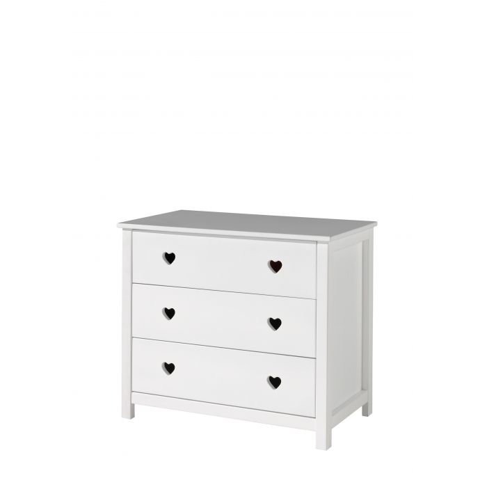 Amori chest of 3 drawers white *