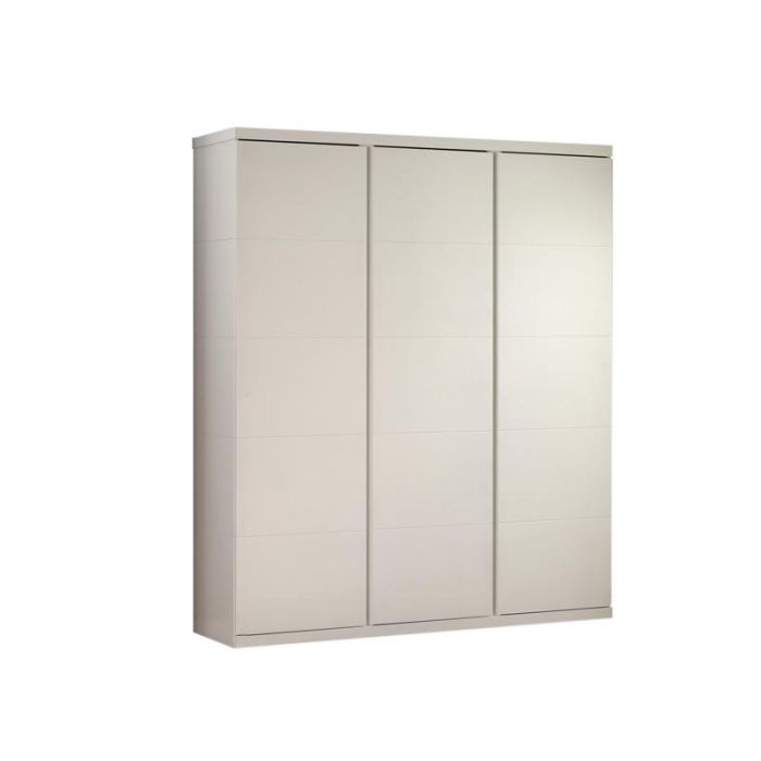 Lara 3 door wardrobe white