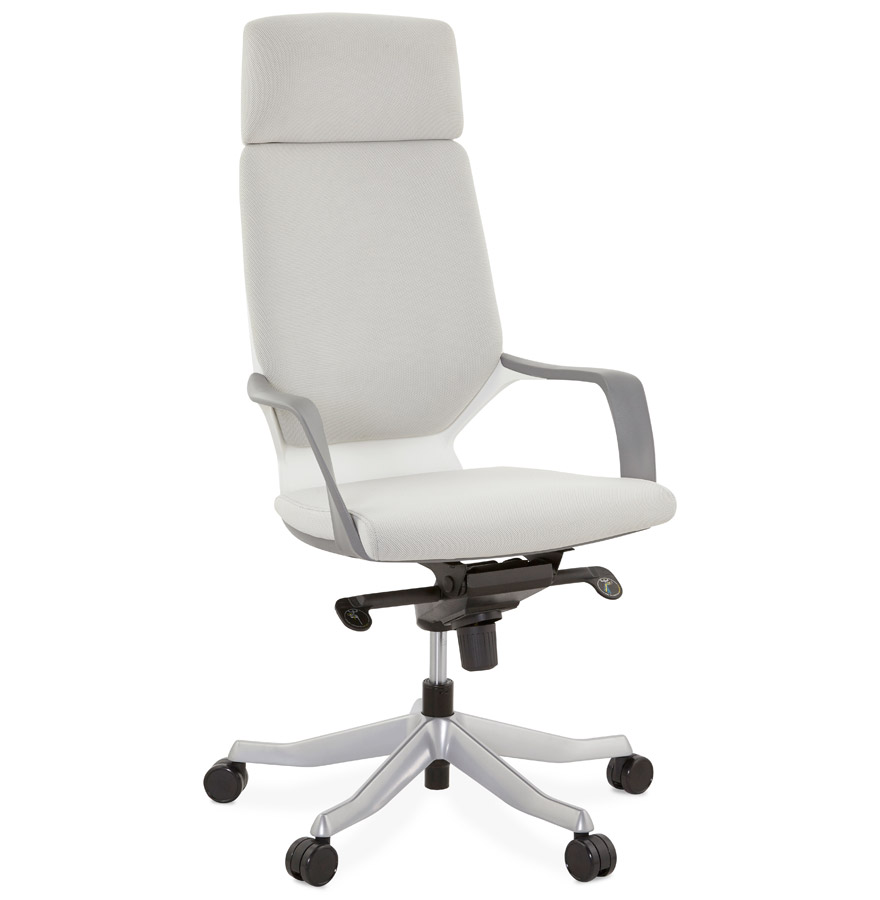 Alterego office chair BABEL frame colour metal seat grey