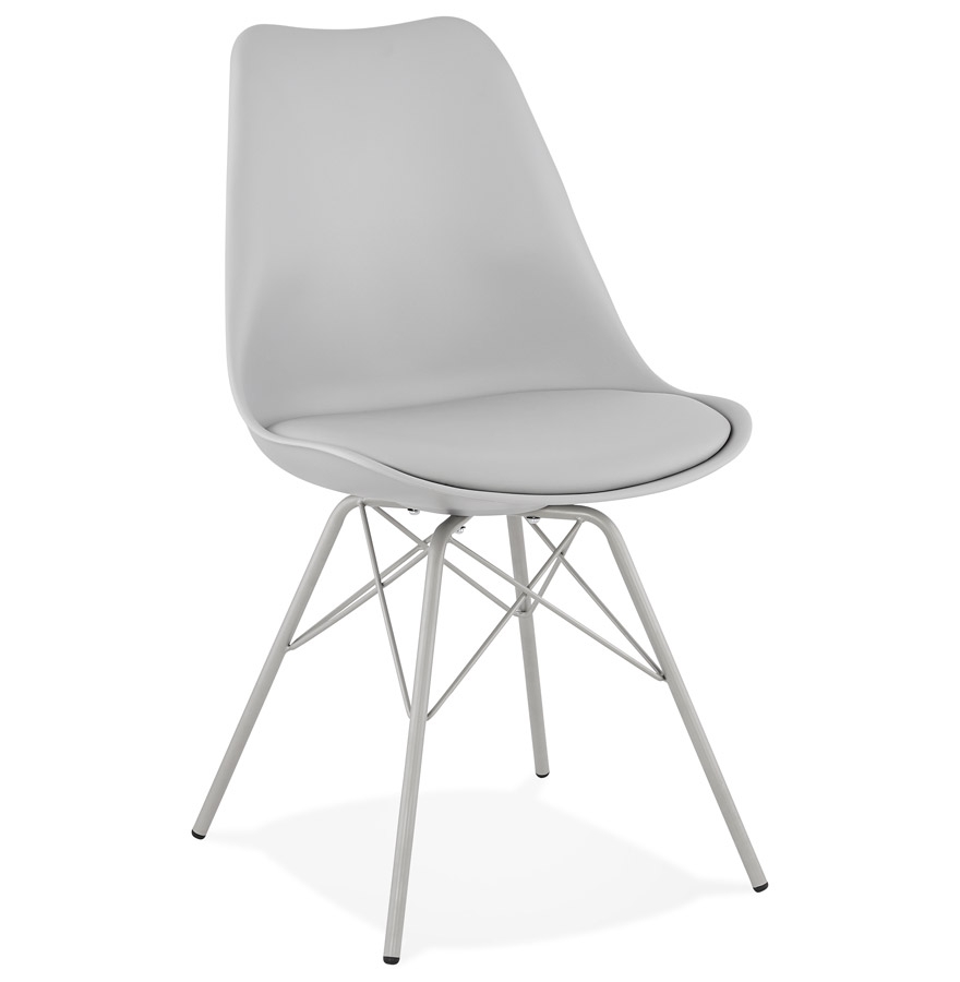 'BYBLOS' design chair grey industrial style