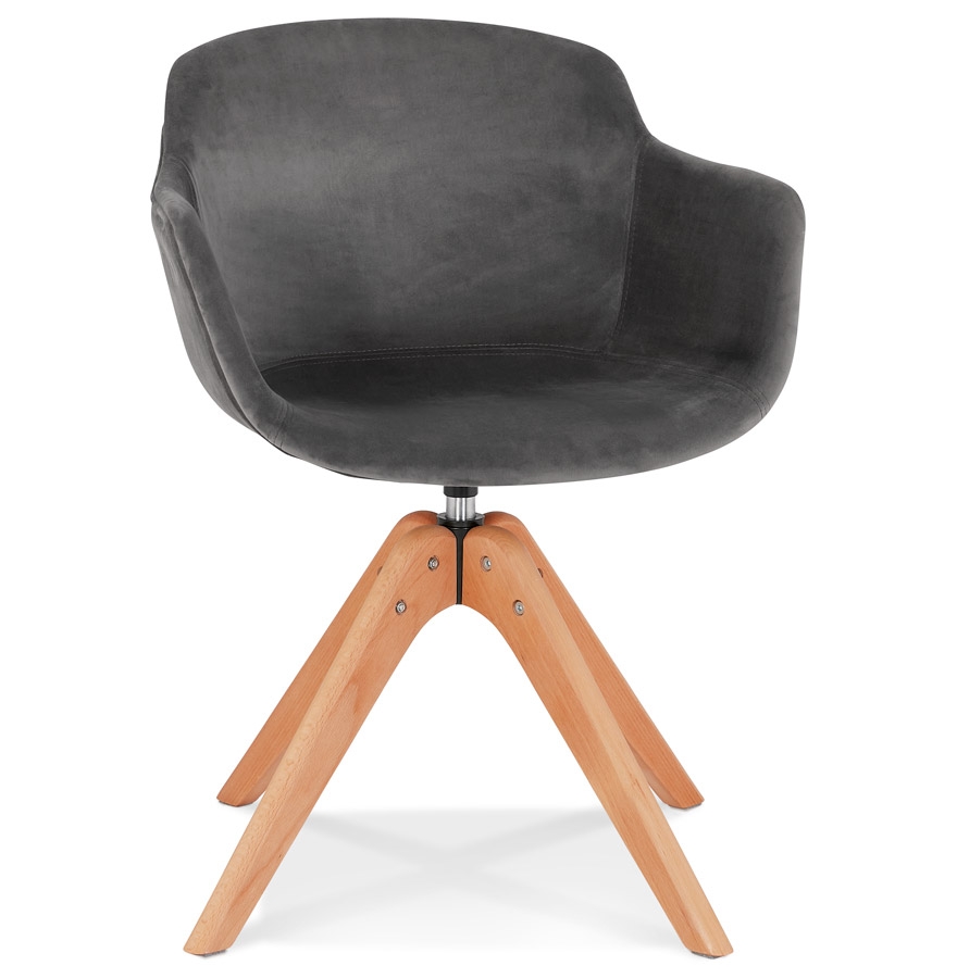 Alterego Armchair BERNI Frame Colour Natural Seat Grey