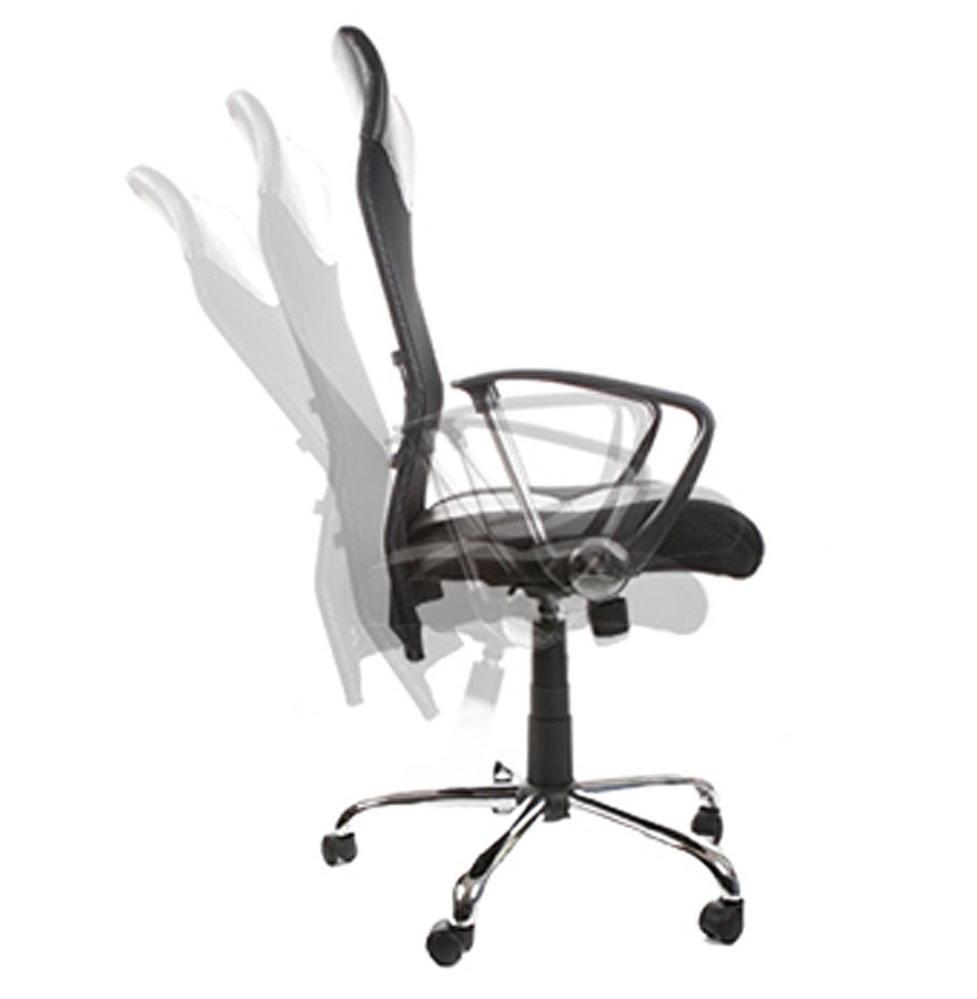 Alterego Office Chair ROMA Frame Color Metal Seat Black