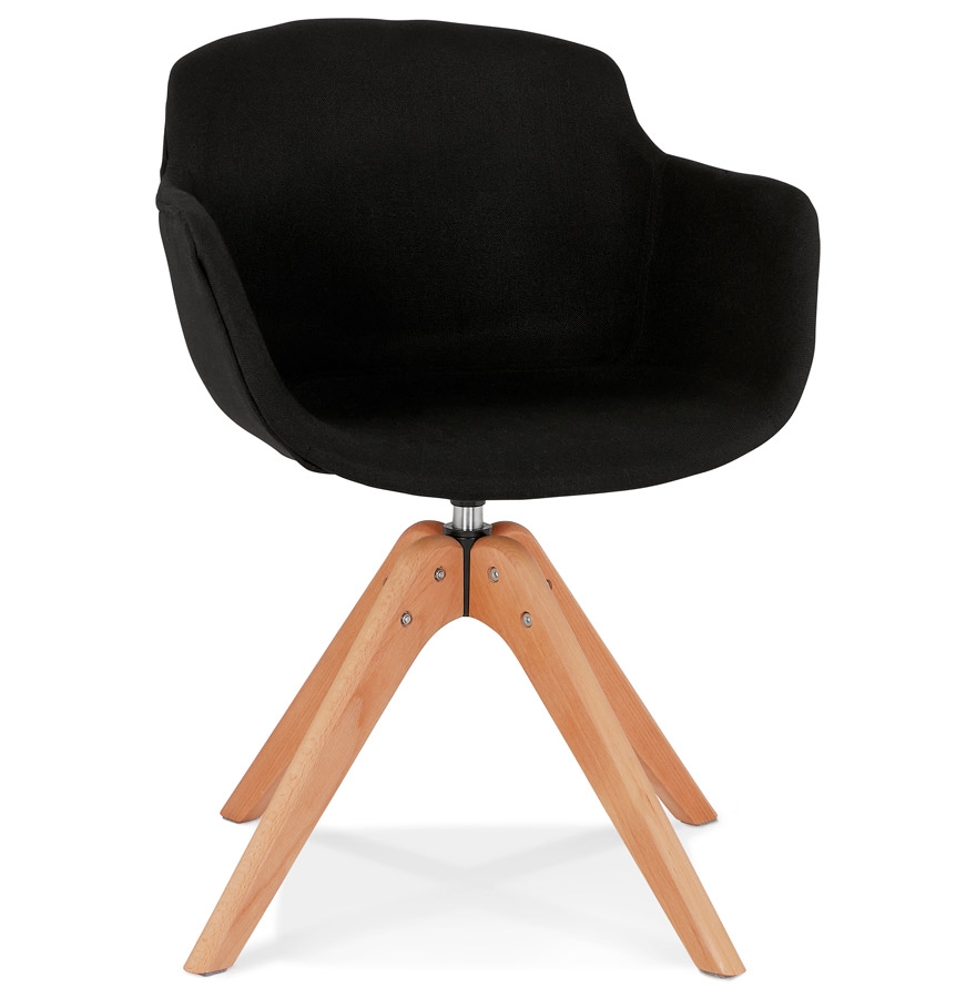 Alterego Armchair AMOS Frame Colour Natural Seat Black