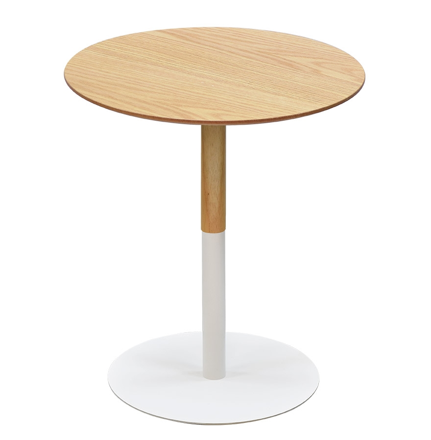 Alterego coffee table DILA MINI frame colour white table top natural