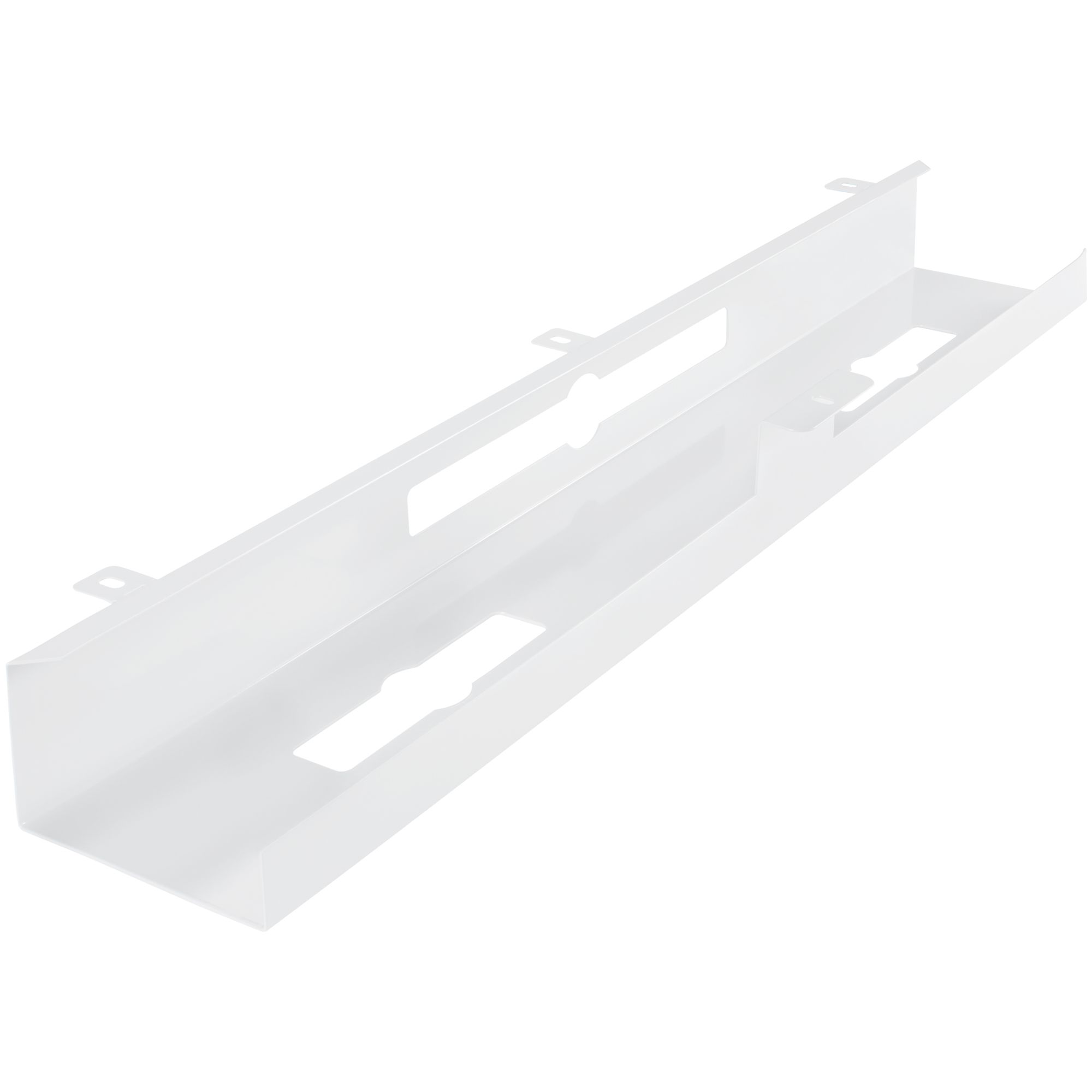 ® cable duct desk 80x7x13 cm wide under table cable guide white