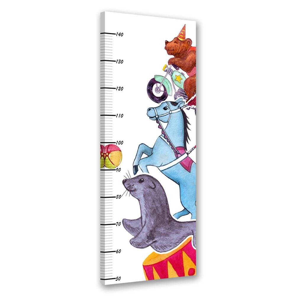 Frame with meter to measure the height of children of 40 cm in mdf with animal drawing