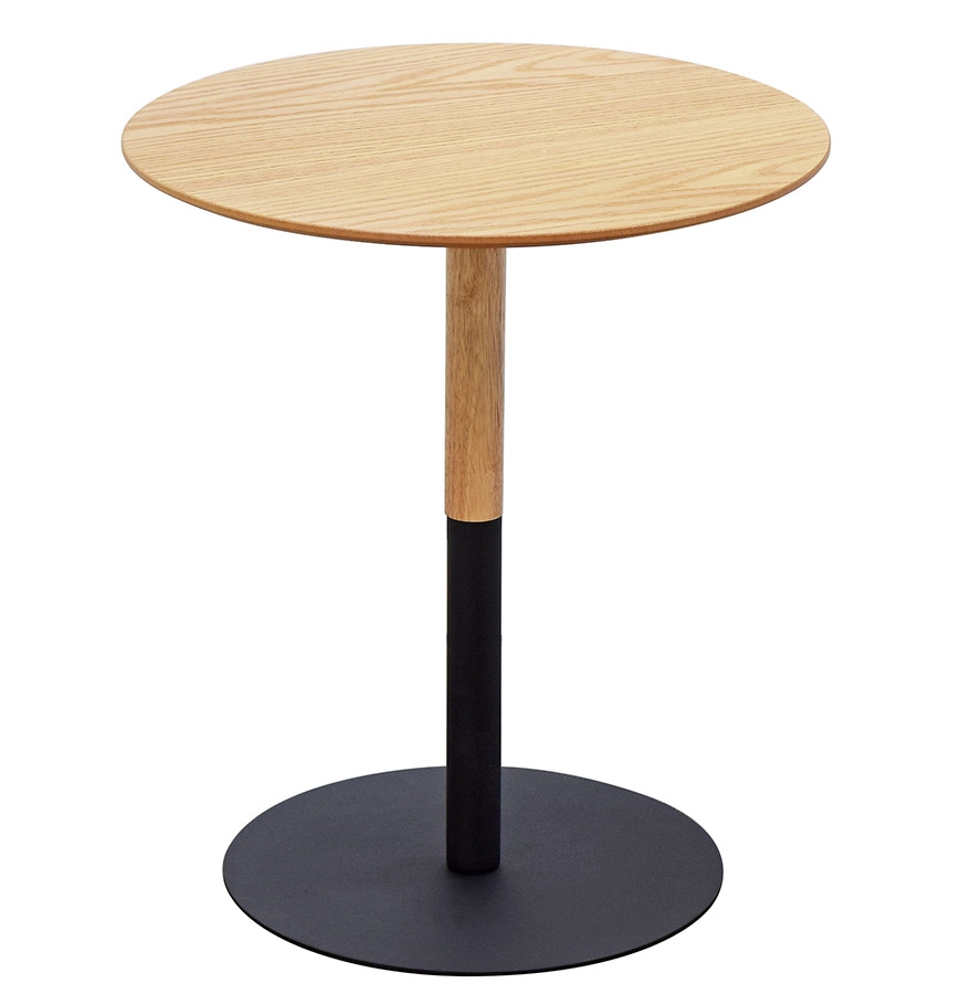 Alterego coffee table DILA MINI frame colour black table top natural