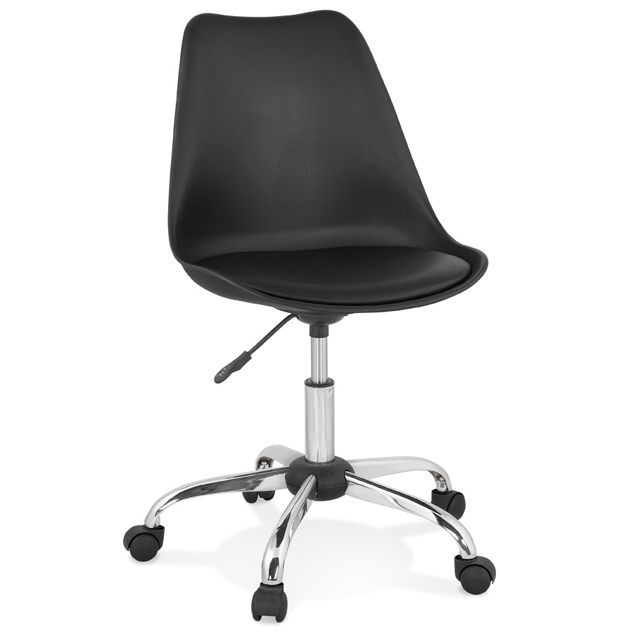 Alterego office chair MONKY frame colour chrome seat black