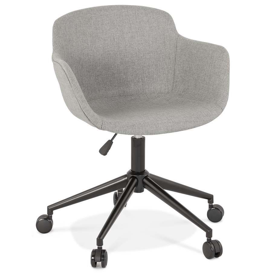 Alterego armchair CENTURION frame colour black seat light grey