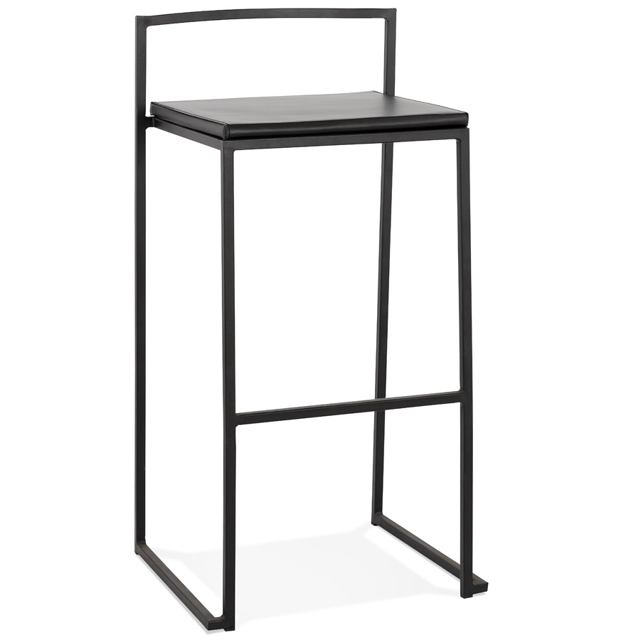 'CASA' Black Industrial Style Stackable Design Bar Stool