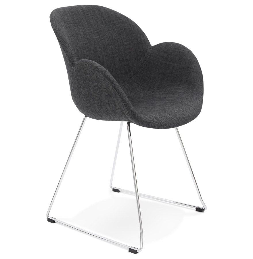 'JUMBO' dark grey fabric designer chair