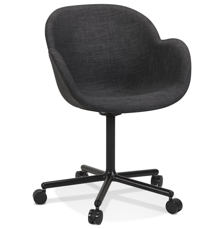 Alterego office chair ASTRA frame colour black seat dark grey