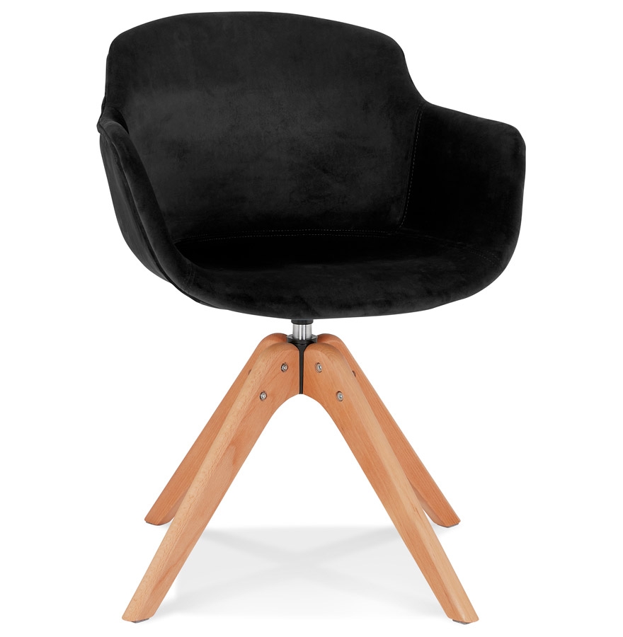 Alterego Armchair BERNI Frame Colour Natural Seat Black